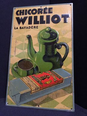 Chicoret Williot La Bayadere Kaffee Blechschild