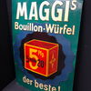 Maggi Bouillion-Würfel  - Der beste (Geprägtes Blechschild um 1920) XXL