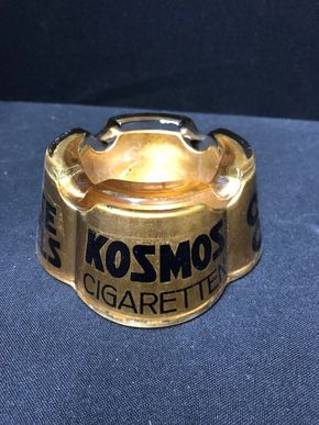 Kosmos Zigaretten Glasaschenbecher (Um 1920)