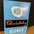 NSU Quickly Dienst Emailleschild 38,5 cm x 55 cm um 1955 Mint