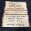 Leinenbrieftasche der Firma F. Missler - Ozeanreisen (Um 1900) 