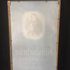 Klosterbräu Ochsenfurt Bayern - Glasschild Bierschild im Metall-Rahmen - D um 1950