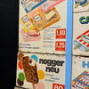 Konvolut mit 9 Blechschildern Langnese Eiskrem  - 56 x 33 cm - D um 1955
