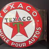 Texaco - Öl für das Auto (Emaillierter Auslager um 1930)
