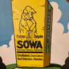 Fette gesunde Schweine - SOWA -Bad Oldesloh - Plakat  65 x 46 cm