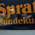 Spratts Spatt´s Hundekuchen Emailschild 98 x 64 cm - Lindenstaedt - D um 1915