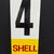 Shell Tankstellen-Benzinpreis-Zahlenschild mit den Zahlen 4 und 5 (Vorder- bzw Rückseite)