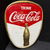 Coca Cola Blechschild mit Kunststoffüberzug (Um 1965)