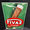 Fivaz Stumpen (abgekantetes Emailschild um 1930)