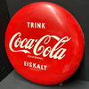 Coca Cola Emailledeckel - Trink Coca Cola (50er Jahre / 40 cm)