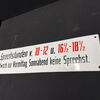 Sprechstunde Hinweisschilder 3er Set (Um 1950)