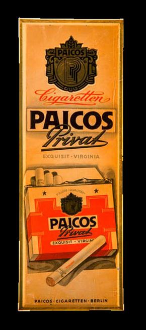 Paicos Cigaretten Berlin Paicos Privat um 1930