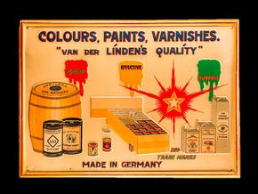 Van der Linden – Farben und Lackfabrik um 1915