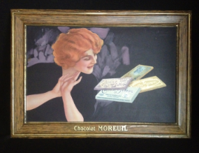Chocolat Moreuil Blechschild