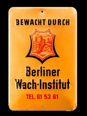 Berliner Wach-Institut um 1930