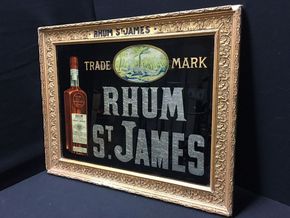 Rhum St. James Glasschild (um 1910)