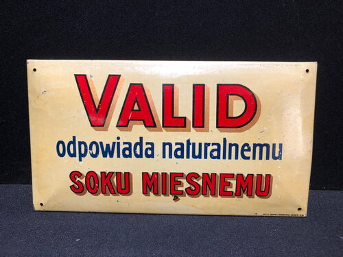 Valid - Natürlicher Fleischsaft - Polnisch  (Um 1910) A 148