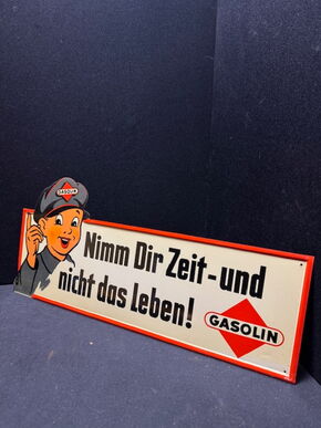 Gasolin Blechschild - Nimm dir Zeit - und nicht das Leben Blechschild 52 x 24 cm - ungehangen