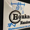Bauknecht Elektromotoren Kundendienst Emailleschild - Graphisch toll  60 x 40 cm - D um 1950