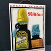 Pelikan Blechschild mit Kunststoffüberzug in brillianter Erhaltung (Um 1920)
