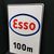 Esso 100m - Abgekantetes Emailleschild im Originalkarton (1960/1970)