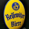 Reisewitzer Bier / gewölbtes, ovales Emailleschild (Um 1920)
