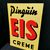 Pinguin EIS Creme - Traumhaft erhaltenes Blechschild aus der Zeit um 1960 (XL)