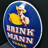 Brinkmann Tabak Bremen / Ovales Emailleschild aus der Zeit um 1950