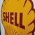 Shell 200 Meter / Abgekantetes Emailleschild aus dem Jahr 1955