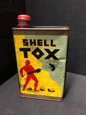Shell Tox Dose (Um 1920) - Ca. 10 x 16 cm / Kleine Version