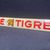 Té Tigre - Gewölbter Blechstreifen aus der Zeit um 1950