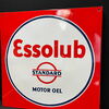 Essolub / Standard Motor Oel / XL Vorkriegsemailleschild in spektakulärer Erhaltung