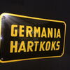 Germania Hartkoks Brikett Emailschild um 1930