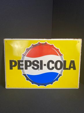 Pepsi Cola 49 x 33 cm Blechschild um 1955/60