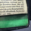 Westdeutsche Landeszeitung Gladbach - Uraltes geprägtes Blechschild um 1924  -  36 x 17 cm