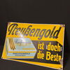 Preußengold Edel Cigaretten Phänomen Emailschild - Dresden 60 x 40 cm - D um 1920