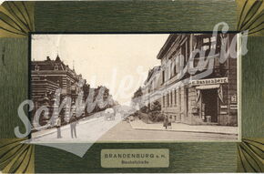 Postkarte mit alten Reklameschildern