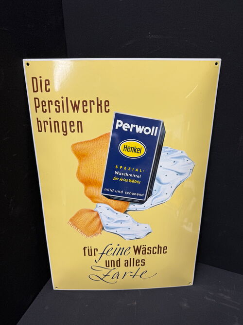 Perwoll - Persilwerke (Emailleschild Reproduktion)