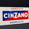 Cinzano Vermouth (Abgekantetes Emailleschild in fantastischer Erhaltung)