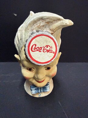 Coca Cola Spardose aus schweren Guss (Niederlande um 1985)