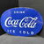 Coca Cola Ice cold (Ovales Emailleschild / Reproduktion)