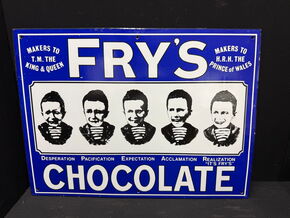 Fry’s Chocolate (Reproduktion des Emaille-Klassikers)