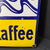 Poetzsch Kaffe (Emailschild, schwere Fertigung, abgekantet, dick schabloniert, Leipzig um 1910)