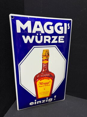 Maggi Würze - einzig (Emailleschild Reproduktion)