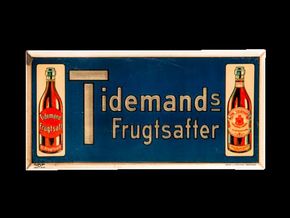 Tidemands Frugtsafter um 1930