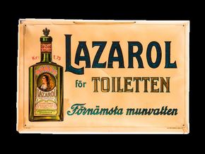 Lazarol för Toiletten – Förnämsta munvatten um 1910