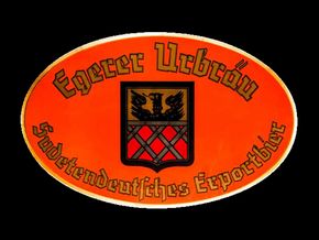 Egerer Urbräu Sudetendeutsches Exportbier um 1925