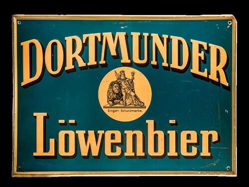 Dortmunder Löwenbier. Um 1915