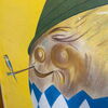 Bayerische Aktien-Bierbrauerei Aschaffenburg / Werbepappe im Holzrahmen (Um 1930)