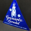 Gronaris Sprudel (Bad Vilbel) Blechschild in Dreiecksform (1958) A162